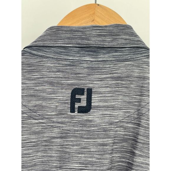Footjoy Polo Shirt Golf‎ Men Size Large Blue Gray Short Sleeve Furnace Brook - Picture 6 of 10